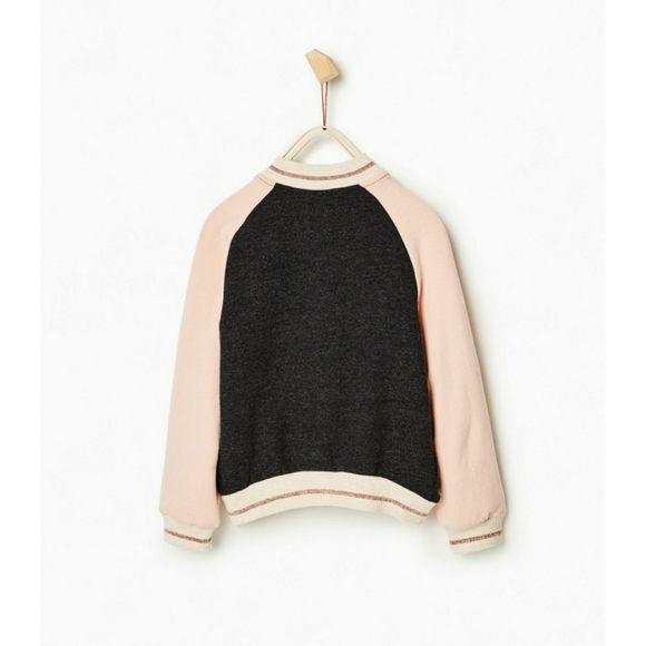 ZARA  // girls sequin hummingbird varsity style - Picture 4 of 11